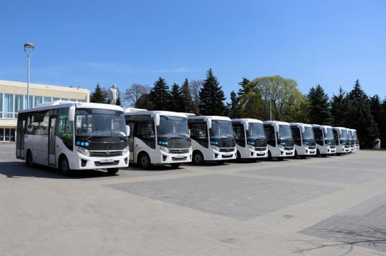  В Матвеево-Курганский район Ростовской области передали 10 новых автобусов
