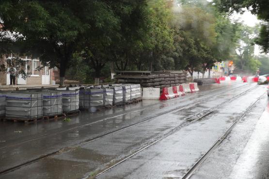 Первый этап реконструкции трамвайных путей в Таганроге завершится в сентябре